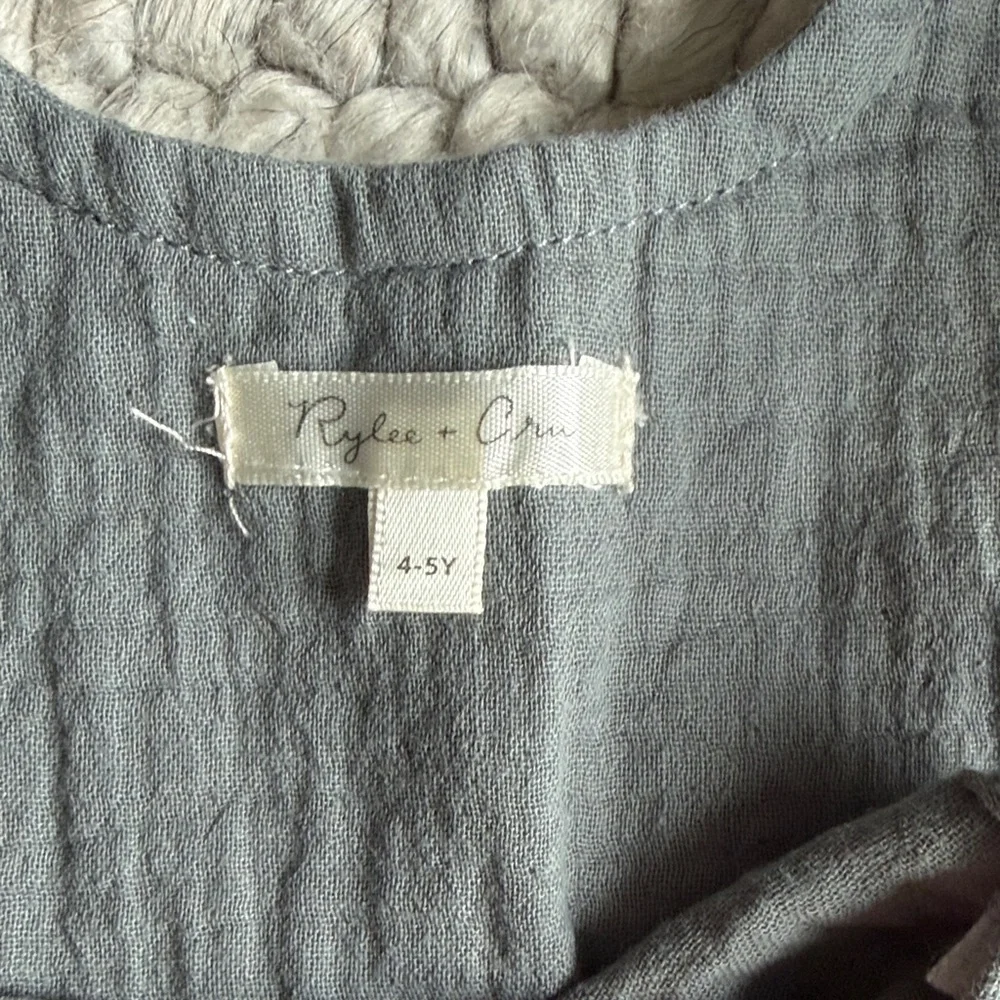 Rylee + Cru cotton jumper with pocket 4-5 years